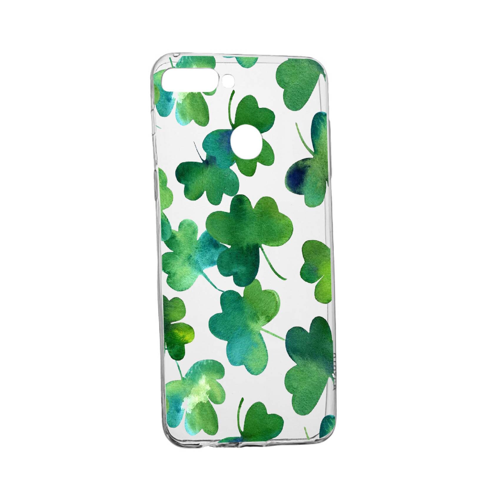 Husa Green leaf, pentru Xiaomi Redmi 6, rezistenta la uzura, anti-alunecare, din silicon Premium, 697