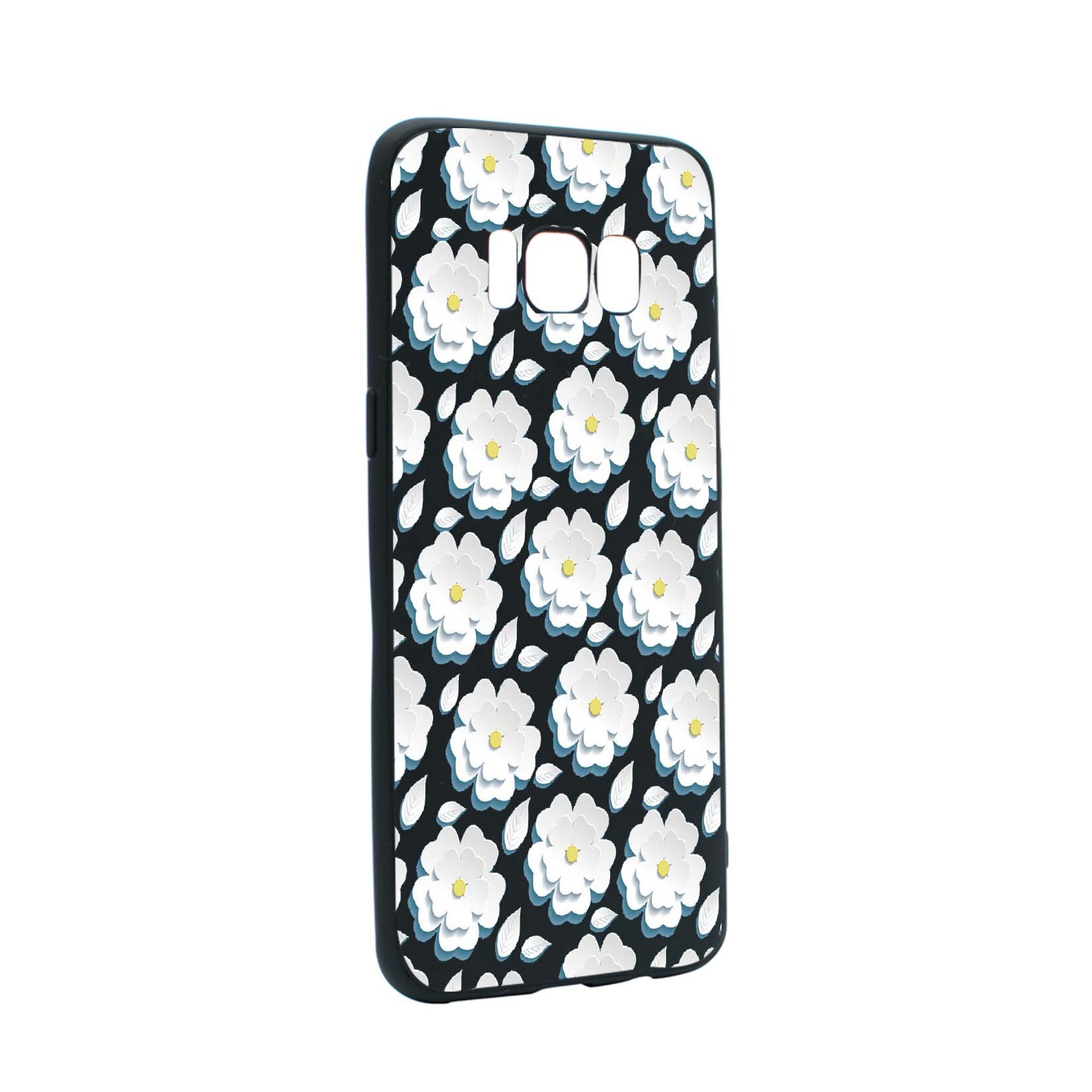 Husa Samsung Galaxy S8 Plus, Daisy - White Flower, rezistenta la uzura, anti-alunecare, din silicon Premium, B683