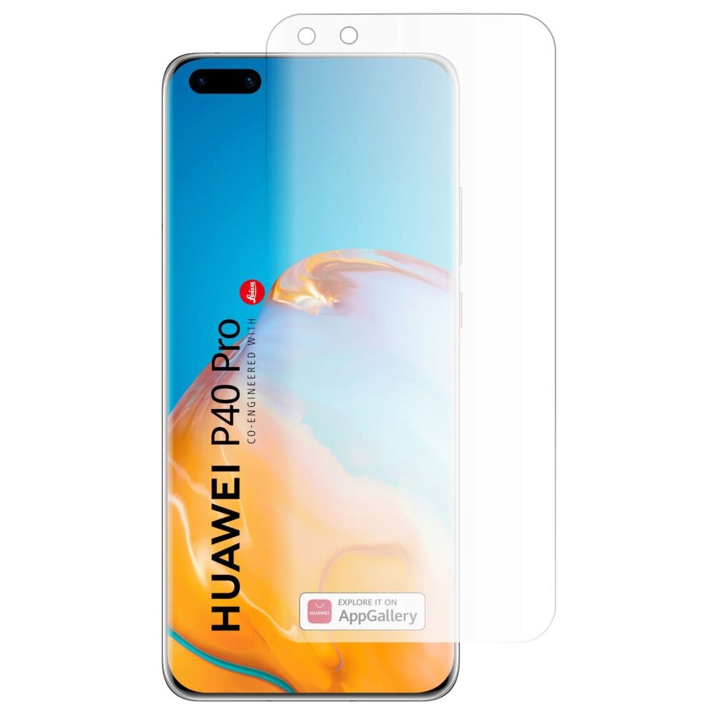 Folie Policarbonat 3MK Arc pentru Huawei P40 Pro, Full Cover, Transparenta