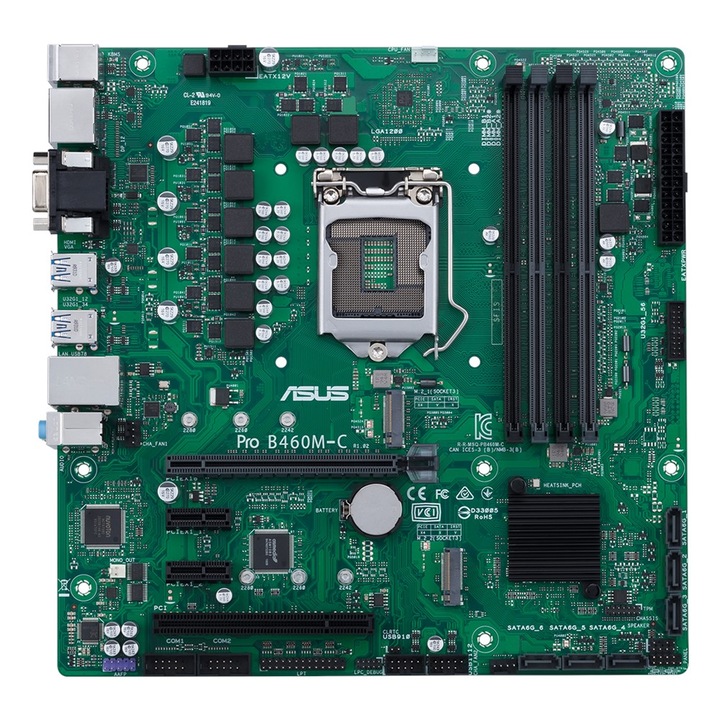 Placa de baza ASUS PRO B460M-C/CSM, Socket 1200