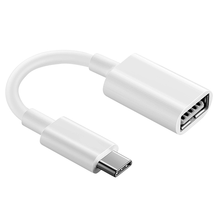 Huawei CP73 Type-C към USB адаптер, кабел за данни, бял