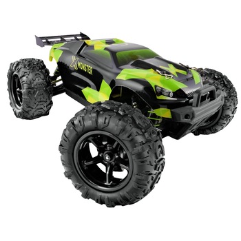 Masina cu telecomanda RC X-MONSTER 3.0 Bgr , 45 Km/h, Off-Road Racing Tractiune 4X4, scala 1:18,7.4V 850 mAh, Green Masina cu telecomanda RC X-MONSTER 3.0 Bgr , 45 Km/h, Off-Road Racing Tractiune 4X4, scala 1:18,7.4V 850 mAh, Green
