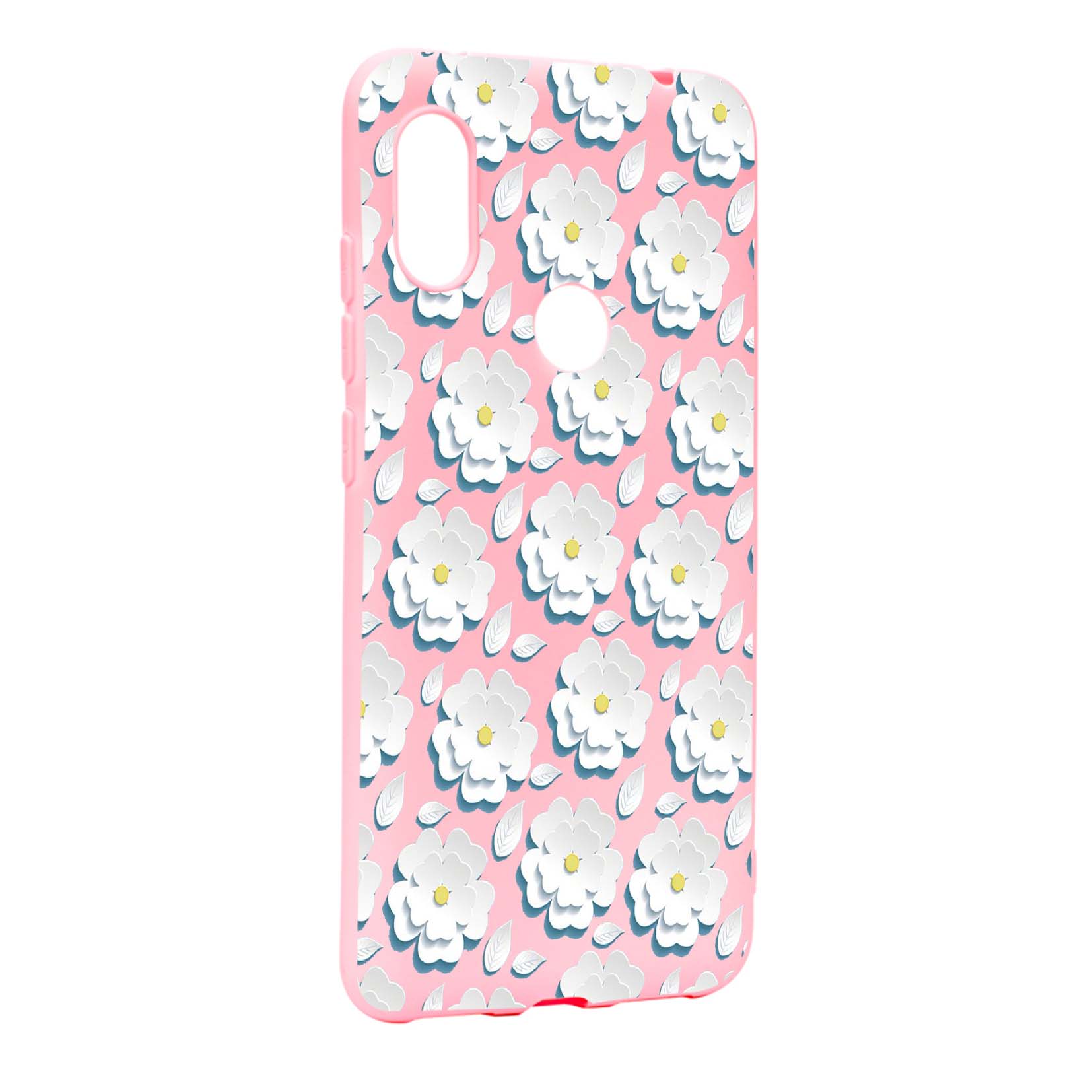 Husa Xiaomi Mi Max 3, Daisy - White Flower, rezistenta la uzura, anti-alunecare, din silicon Premium, P683