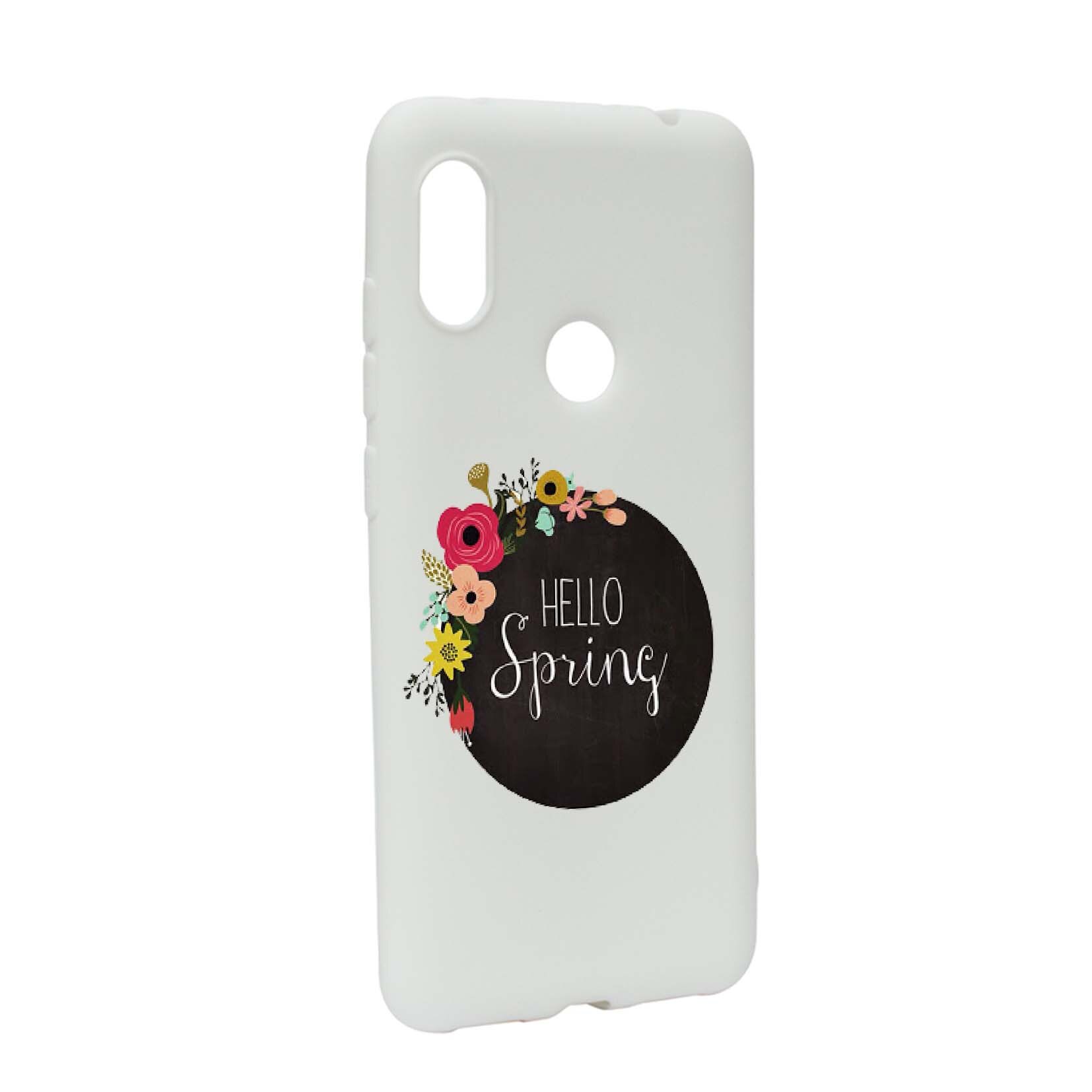 Husa Xiaomi Mi Max 3, Hello Spring, rezistenta la uzura, anti-alunecare, din silicon Premium, W684