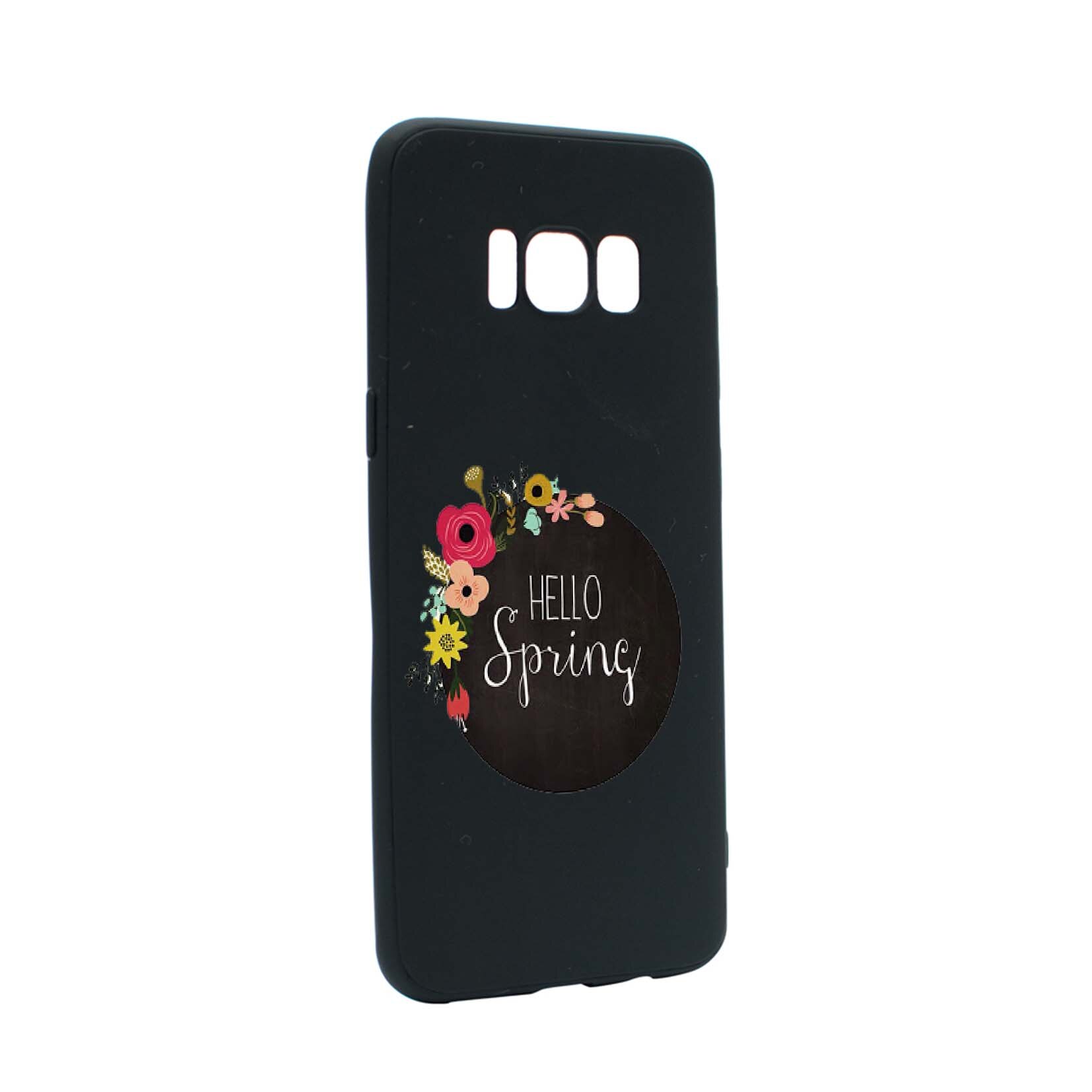 Husa Samsung Galaxy S8, Hello Spring, rezistenta la uzura, anti-alunecare, din silicon Premium, B684