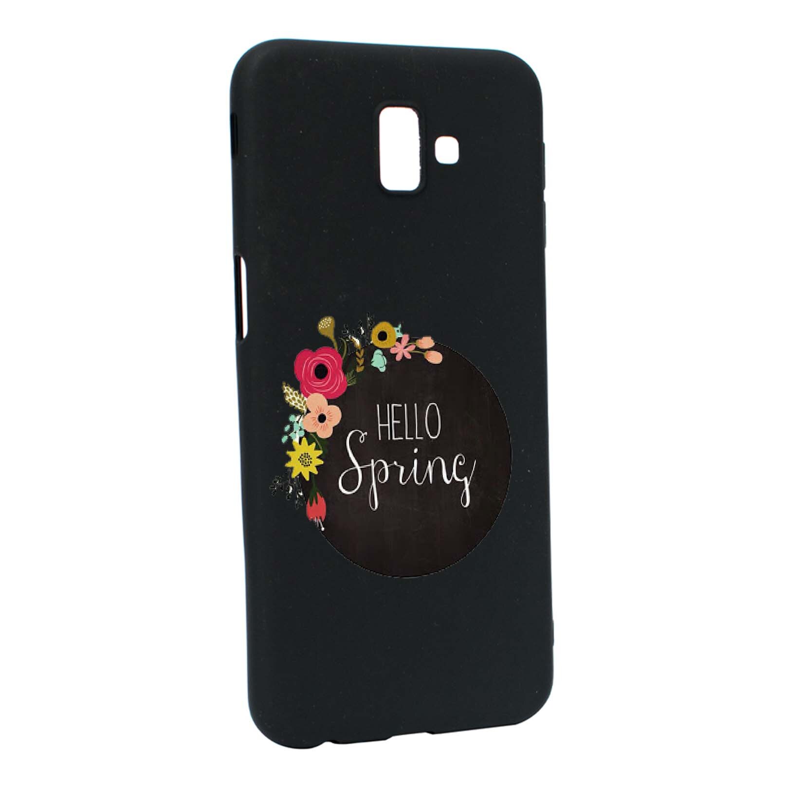 Husa Samsung Galaxy J6 Plus / J6 Prime, Hello Spring, rezistenta la uzura, anti-alunecare, din silicon Premium, B684