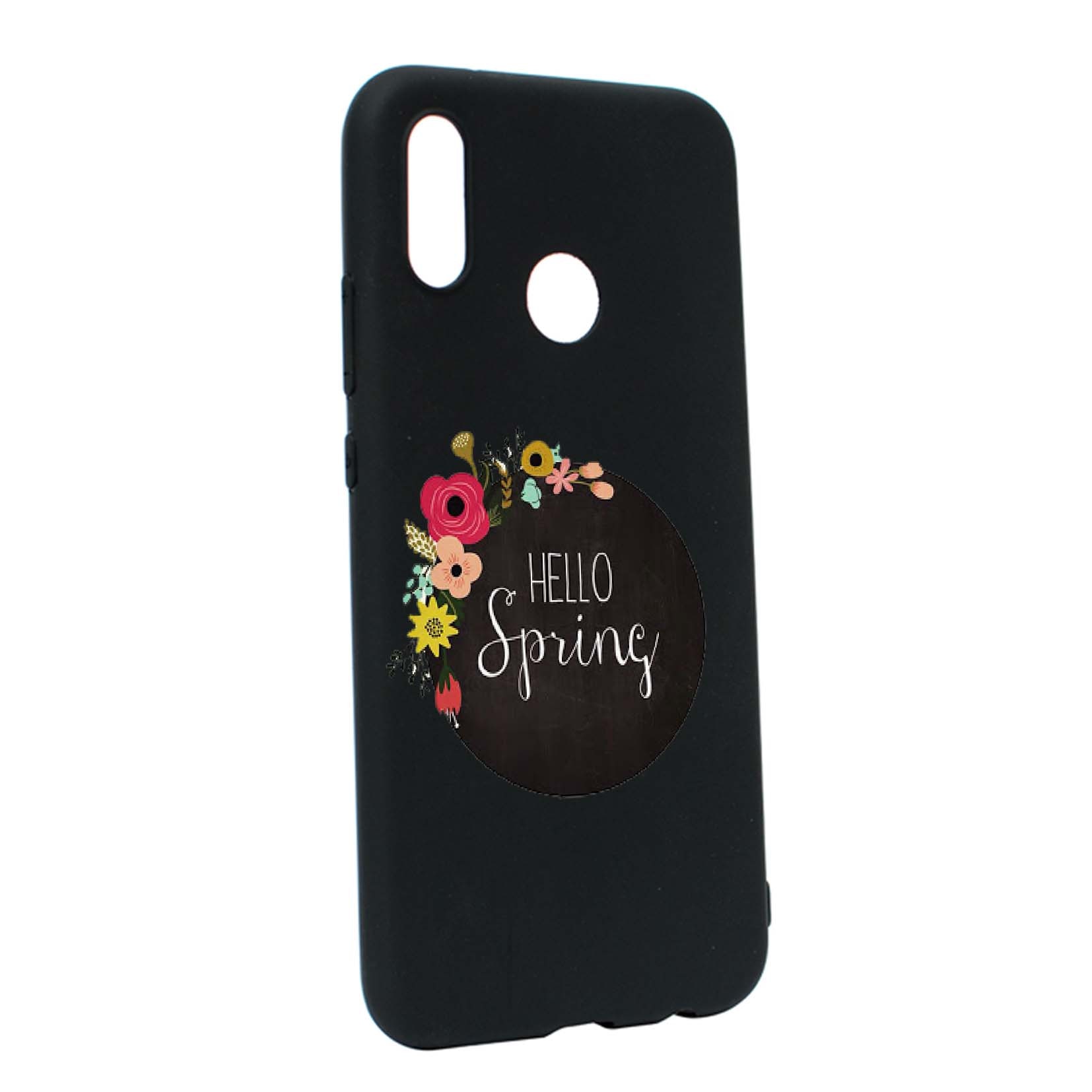 Husa Huawei P20 Lite, Hello Spring, rezistenta la uzura, anti-alunecare, din silicon Premium, B684