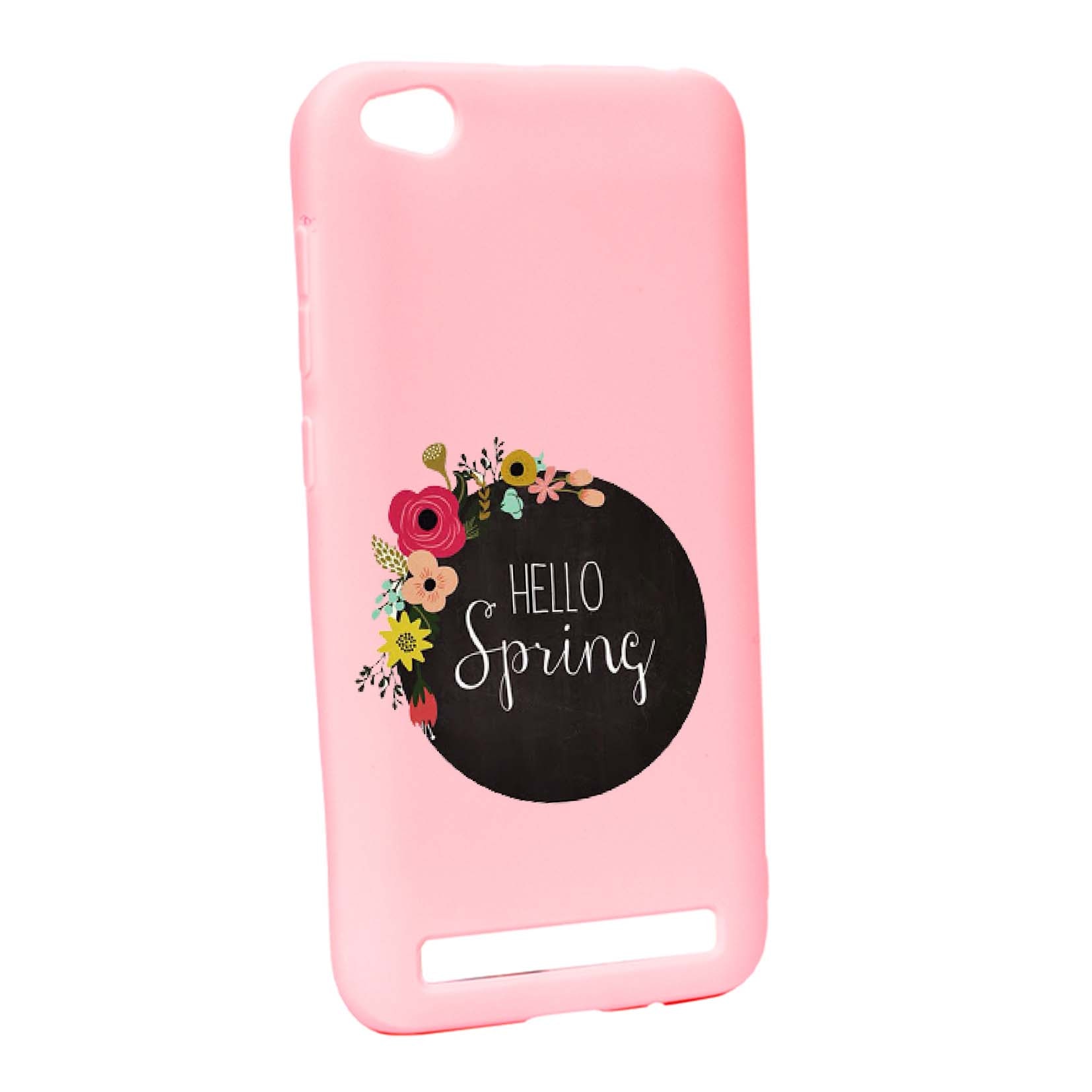 Husa Xiaomi Redmi 5A, Hello Spring, rezistenta la uzura, anti-alunecare, din silicon Premium, P684