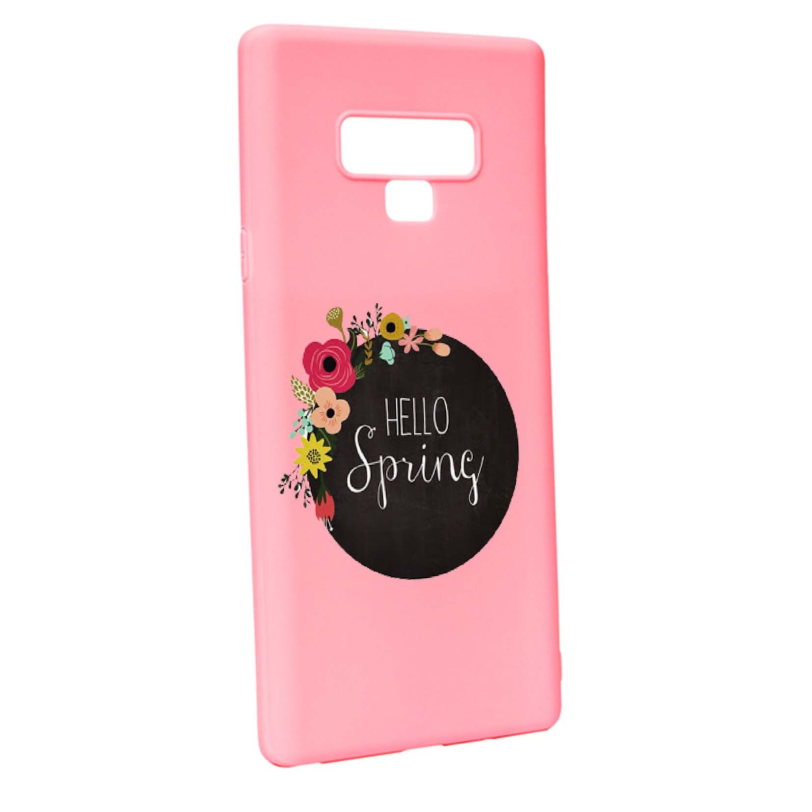 Husa Samsung Galaxy Note 9, Hello Spring, rezistenta la uzura, anti-alunecare, din silicon Premium, P684