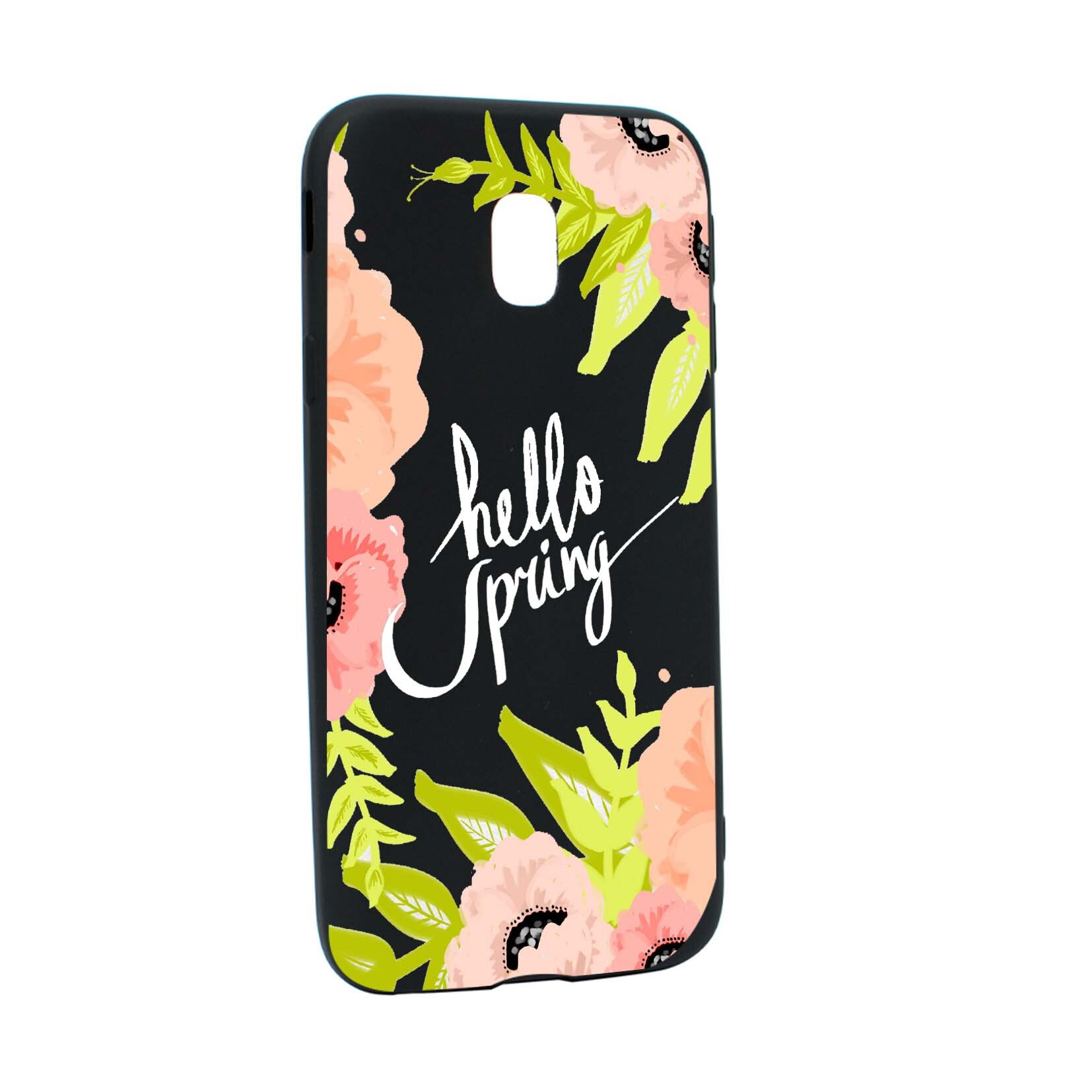 Husa Samsung Galaxy J7 2017, Hello Spring, rezistenta la uzura, anti-alunecare, din silicon Premium, B685