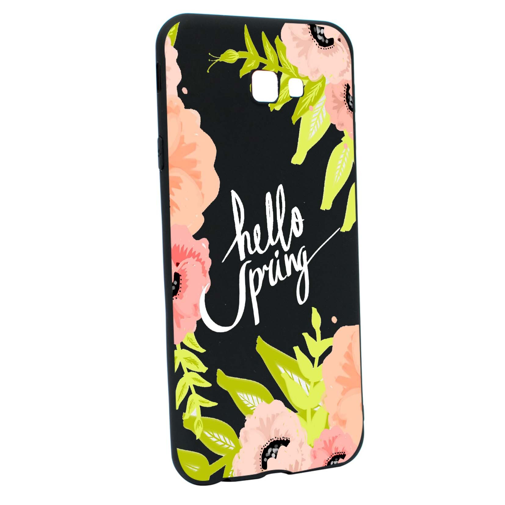 Husa Samsung Galaxy J4 Plus, Hello Spring, rezistenta la uzura, anti-alunecare, din silicon Premium, B685