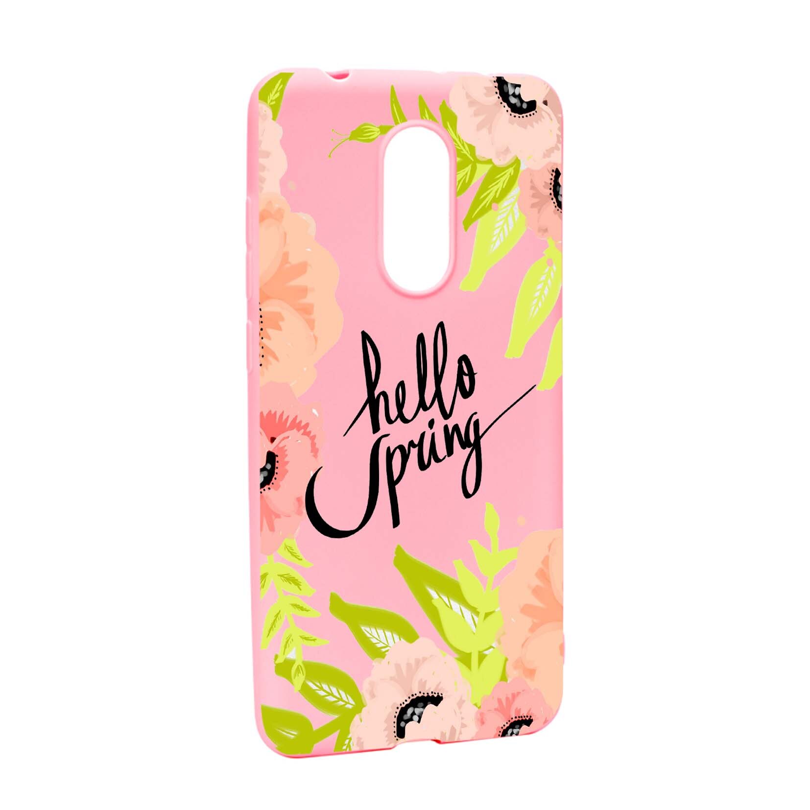 Husa Xiaomi Redmi Note 5 / Redmi 5 Plus, Hello Spring, rezistenta la uzura, anti-alunecare, din silicon Premium, P685