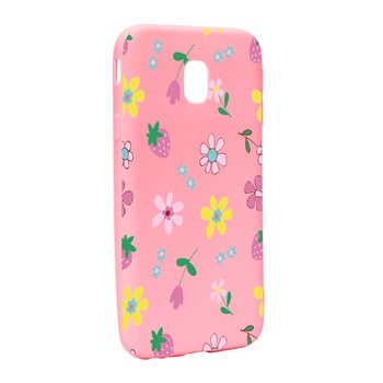 Husa Samsung Galaxy J7 2018, Flowers, rezistenta la uzura, anti-alunecare, din silicon Premium, P687 Husa Samsung Galaxy J7 2018, Flowers, rezistenta la uzura, anti-alunecare, din silicon Premium, P687