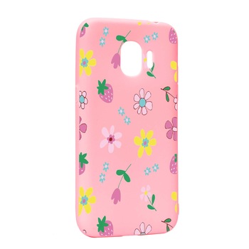Husa Samsung Galaxy J4 2018, Flowers, rezistenta la uzura, anti-alunecare, din silicon Premium, P687 Husa Samsung Galaxy J4 2018, Flowers, rezistenta la uzura, anti-alunecare, din silicon Premium, P687