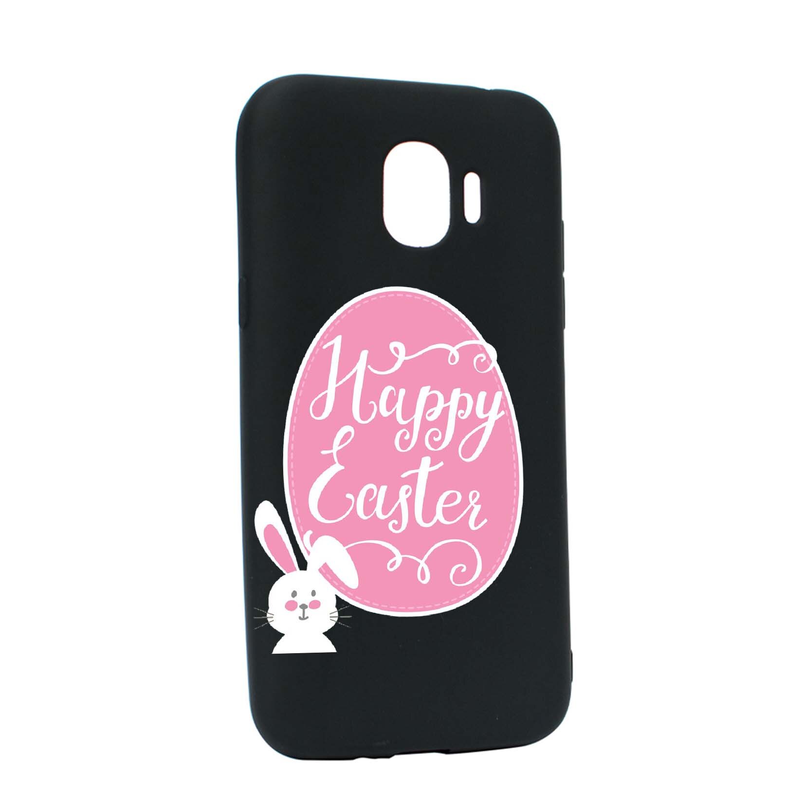 Husa Samsung Galaxy J4 2018, Happy Easter, rezistenta la uzura, anti-alunecare, din silicon Premium, B689
