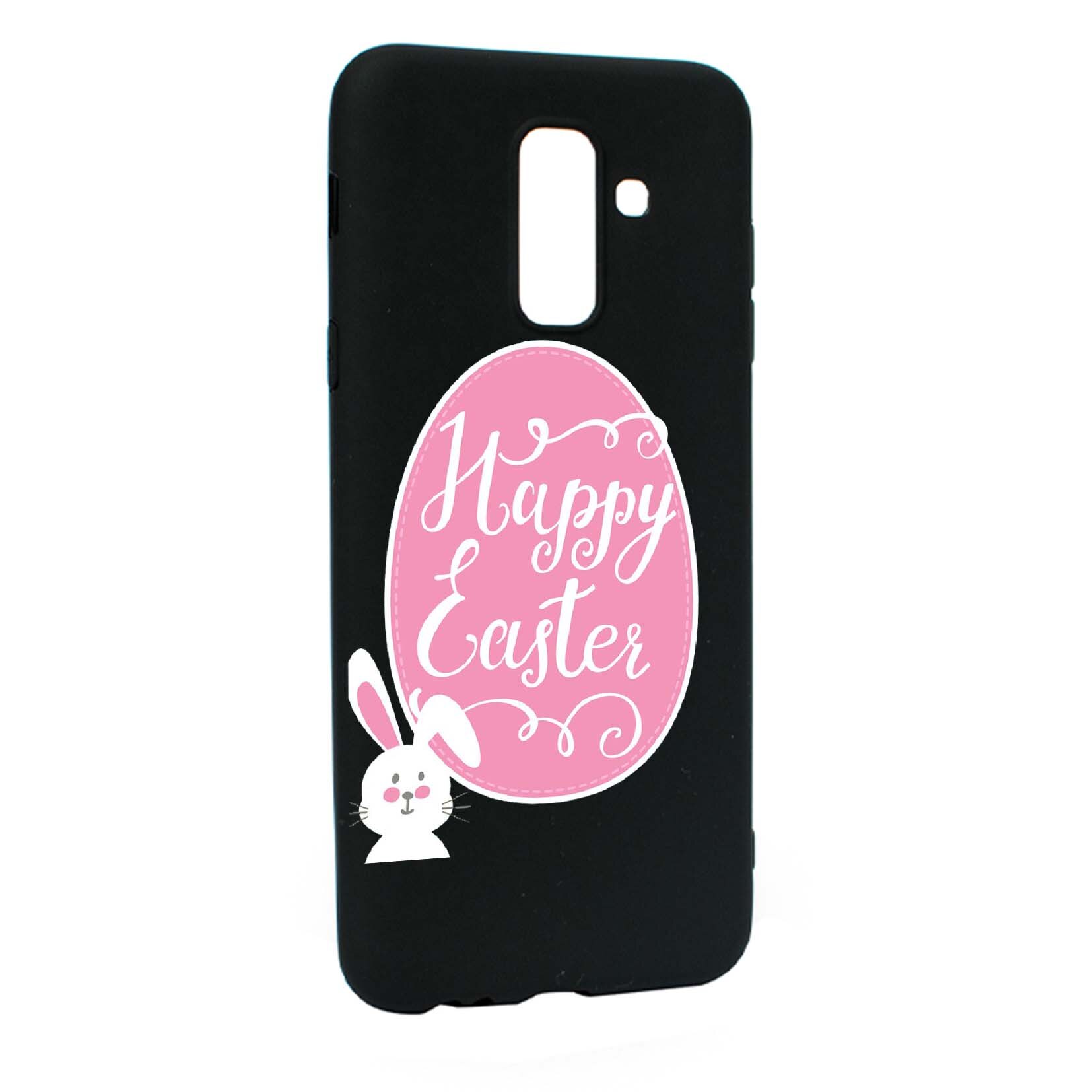 Husa Samsung Galaxy A6 PLUS / Galaxy J8 2018, Happy Easter, rezistenta la uzura, anti-alunecare, din silicon Premium, B689