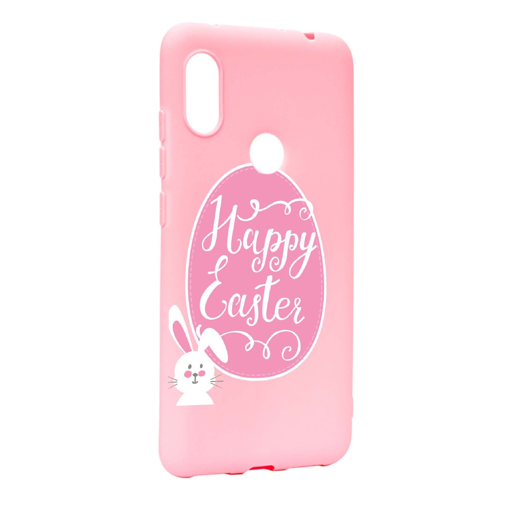 Husa Xiaomi Redmi Note 6 Pro, Happy Easter, rezistenta la uzura, anti-alunecare, din silicon Premium, P689