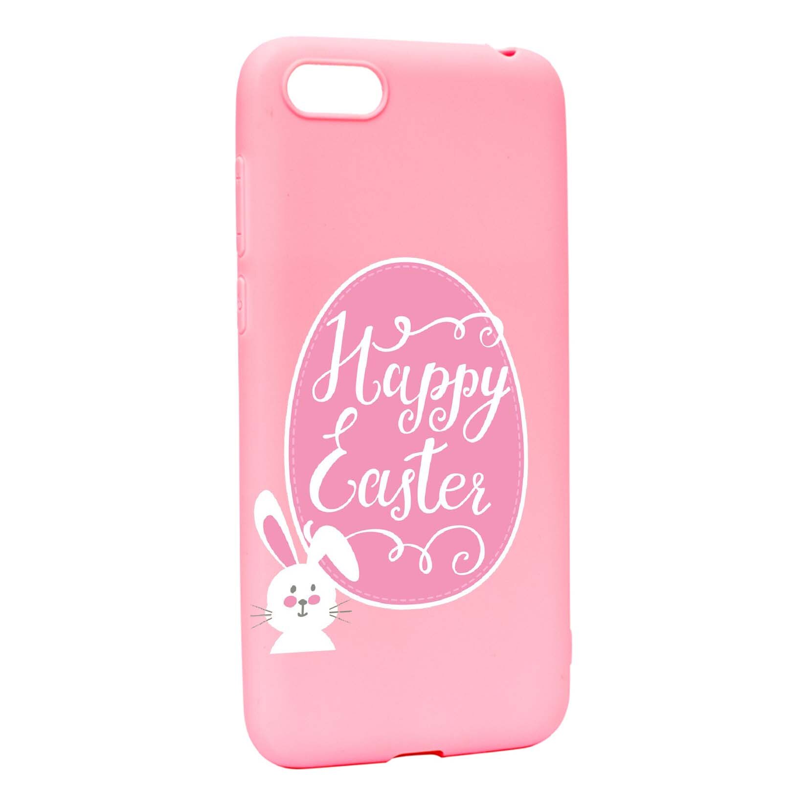 Husa Huawei Y5 2018, Happy Easter, rezistenta la uzura, anti-alunecare, din silicon Premium, P689