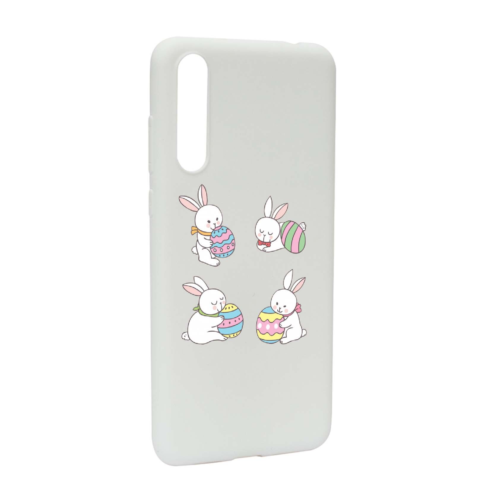 Husa Huawei P20, Rabbit, rezistenta la uzura, anti-alunecare, din silicon Premium, W690