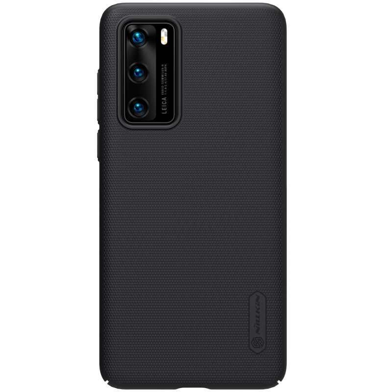 Husa protectie spate din plastic texturat negru, pentru Huawei P40- Nillkin Frosted Shield