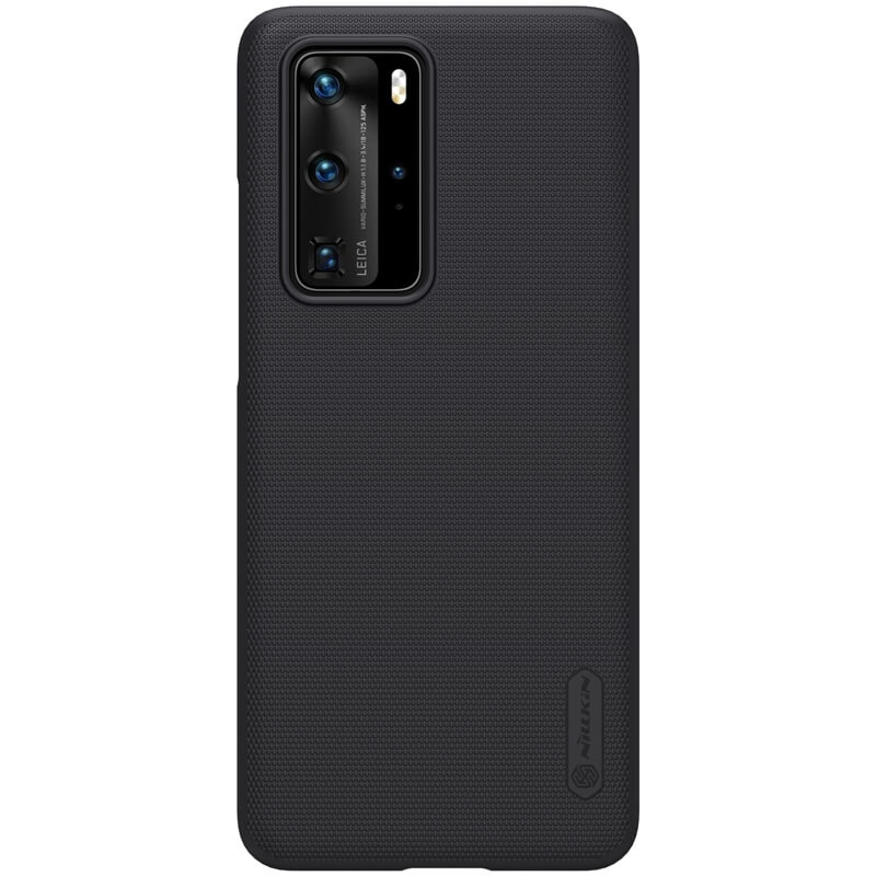 Husa protectie spate din plastic texturat negru, pentru Huawei P40 Pro- Nillkin Frosted Shield