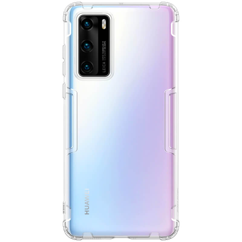 Husa din silicon Nillkin pentru Huawei P40, alb transparent