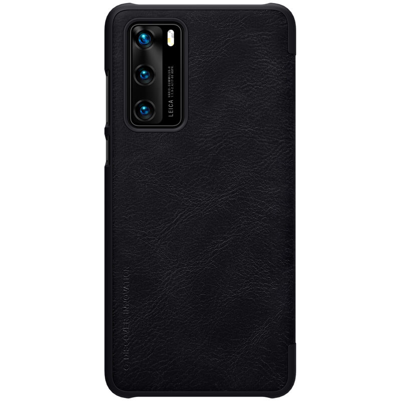 Husa tip carte Nillkin Qin pentru Huawei P40, negru