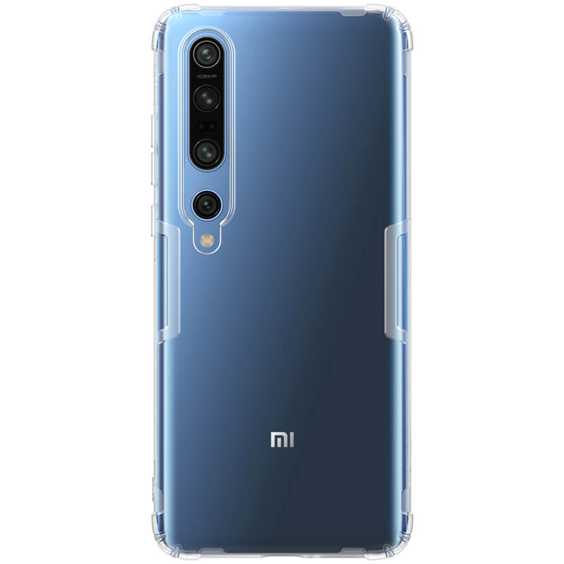 Husa din silicon Nillkin pentru Xiaomi Mi 10/ Mi 10 Pro, alb transparent
