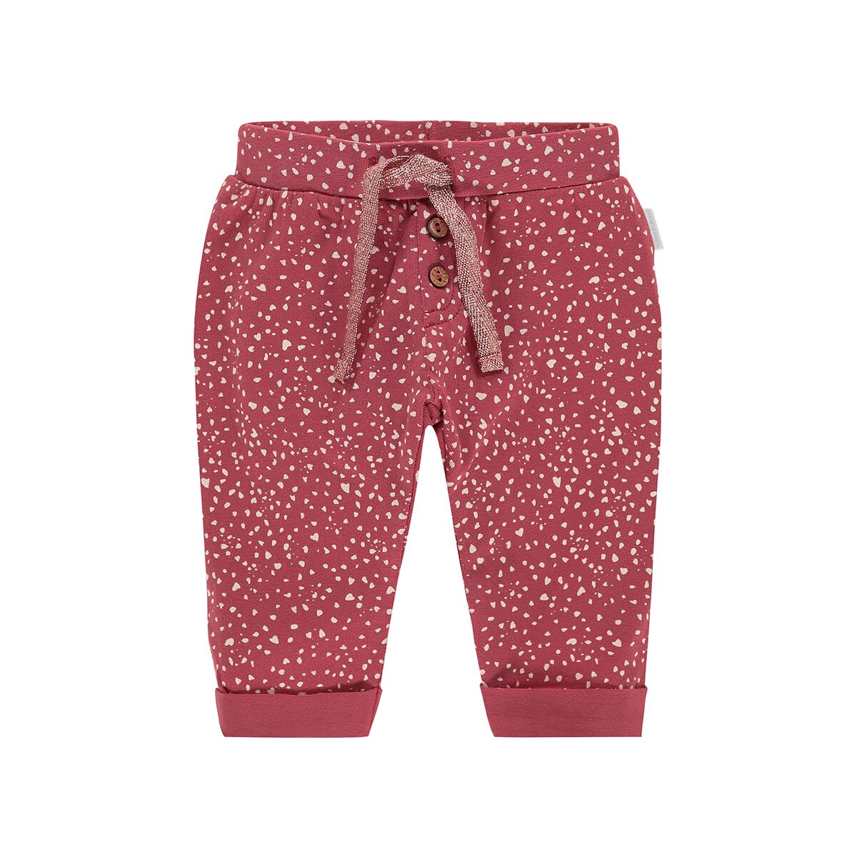 Pantaloni bebe, Noppies, cu inimioare, Chanhassen, rosii