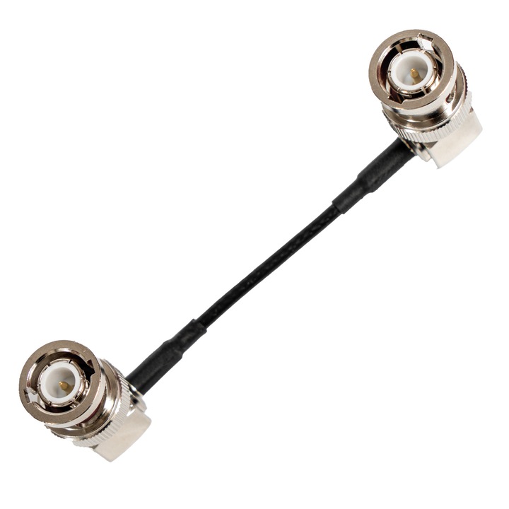 Cablu SDI, conectori in unghi drept, extra subtire, 6 cm