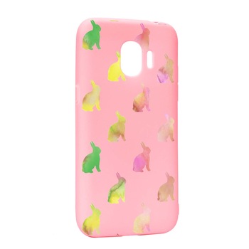 Husa Samsung Galaxy J4 2018, Cool rabbits, rezistenta la uzura, anti-alunecare, din silicon Premium, P695 Husa Samsung Galaxy J4 2018, Cool rabbits, rezistenta la uzura, anti-alunecare, din silicon Premium, P695