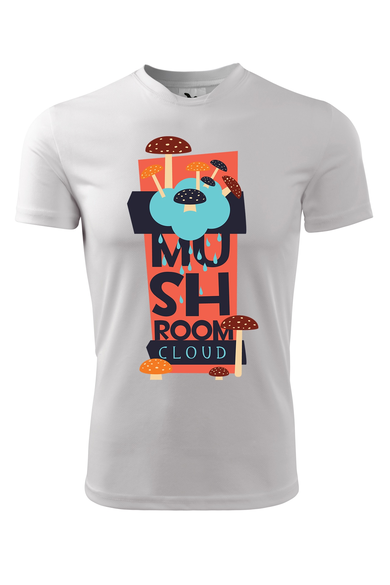 Tricou personalizat, Mushroom Cloud, Adler, Alb