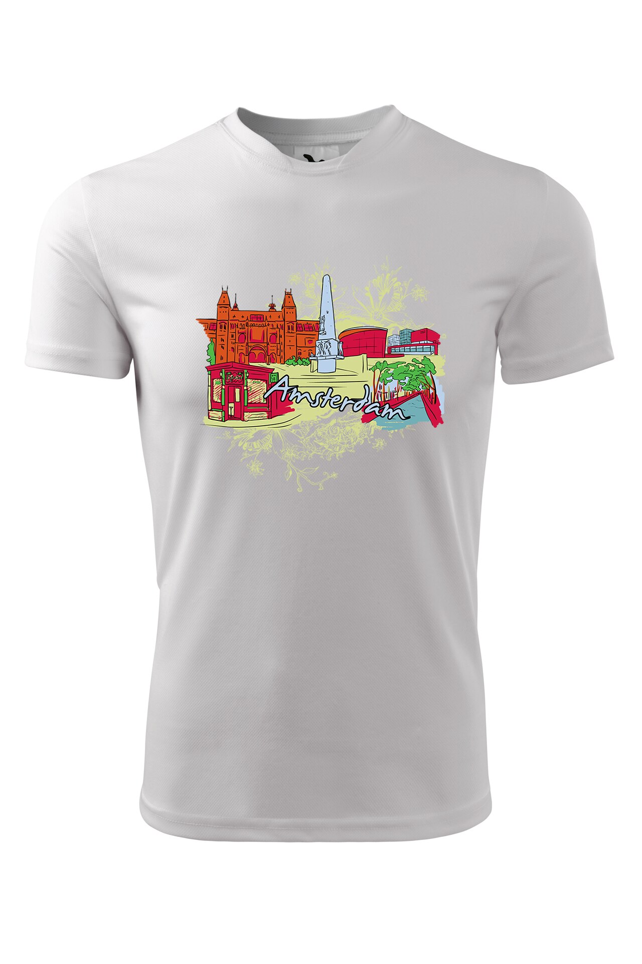 Tricou personalizat, Amsterdam, Adler, Alb