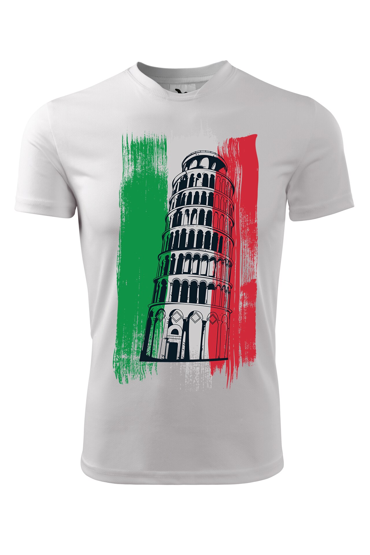 Tricou personalizat, Turnul Din Pisa, Adler, Alb