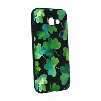 Husa Samsung Galaxy A3 2017, Green Leaf, rezistenta la uzura, anti-alunecare, din silicon Premium, B697 Husa Samsung Galaxy A3 2017, Green Leaf, rezistenta la uzura, anti-alunecare, din silicon Premium, B697