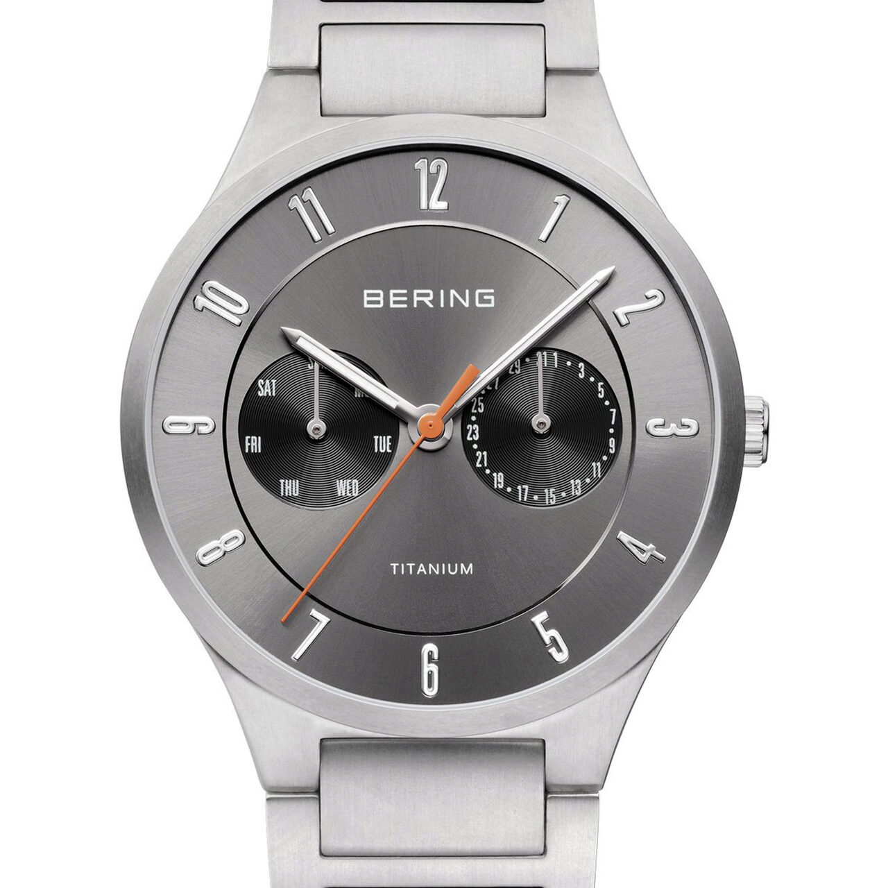 Ceas barbatesc Bering 11539-779, 39mm, 5ATM, Gri