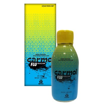Carmol Flu raceala si gripa - albastru 150 ml, Biofarm Carmol Flu raceala si gripa - albastru 150 ml, Biofarm