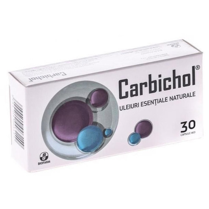 Supliment alimentar Carbichol Biofarm, 30 capsule