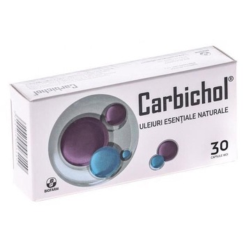 Supliment alimentar Carbichol Biofarm, 30 capsule Supliment alimentar Carbichol Biofarm, 30 capsule