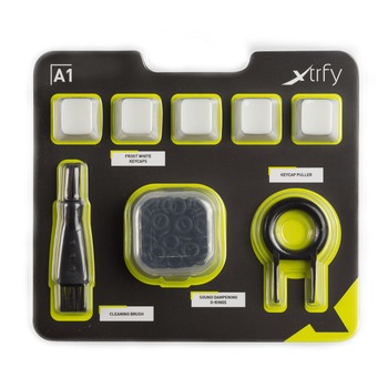 Set pentru tastaturi mecanice Xtrfy A1 Enchancement Kit - taste, perie de curatare, О-Rings si instrument pentru extratia tastelor Set pentru tastaturi mecanice Xtrfy A1 Enchancement Kit - taste, perie de curatare, О-Rings si instrument pentru extratia tastelor