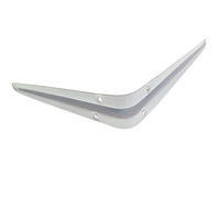 Suport pentru raft si polita, din metal, 245x200x40mm, alb