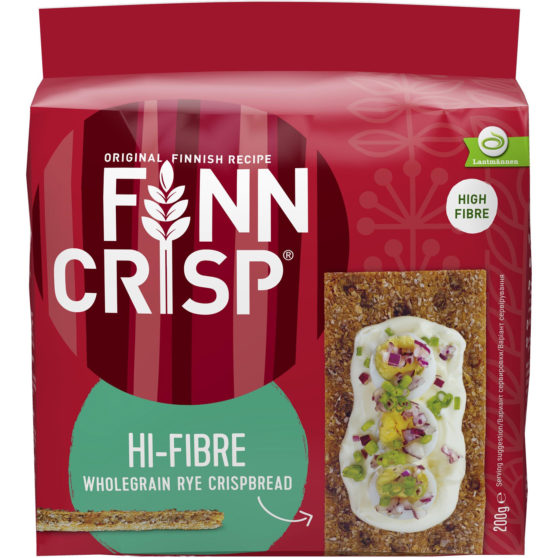 Paine crocanta din tarate de secara Finn Crisp, 200g