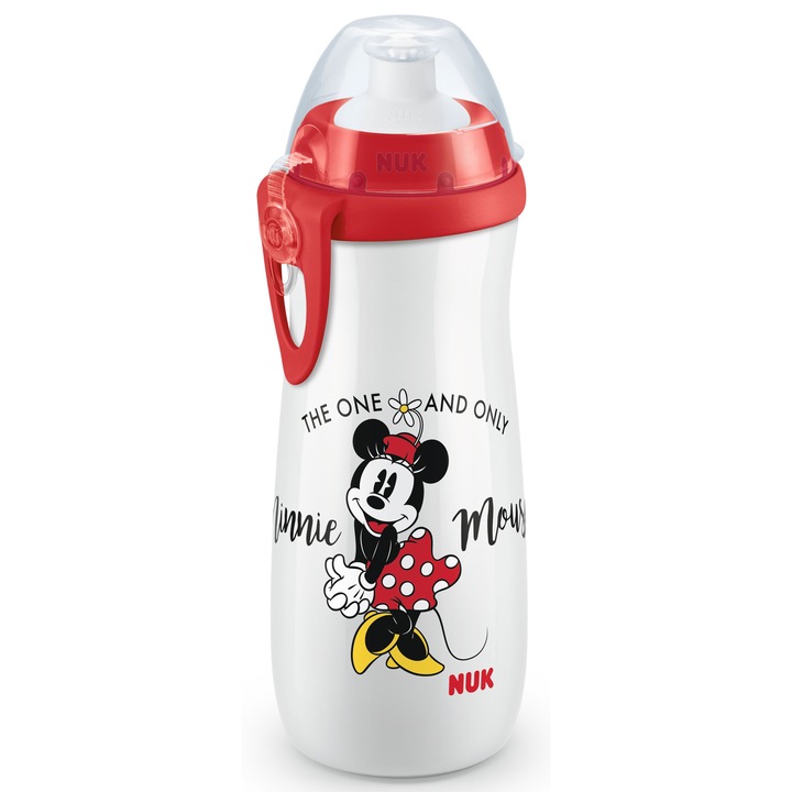NUK Sport Mickey Mouse bögre push-pull rendszerrel, 36+ hónap, 450 ml, piros
