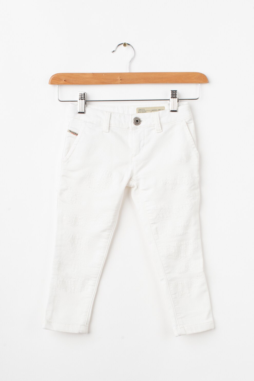 Blugi conici Diesel, alb, Alb