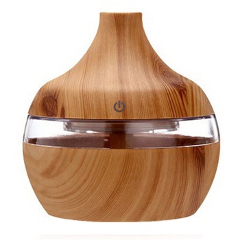 Aparat aromaterapie, umidificator de camera, 7 jocuri de lumini LED, 300 ml, USB, culoare stejar deschis Aparat aromaterapie, umidificator de camera, 7 jocuri de lumini LED, 300 ml, USB, culoare stejar deschis