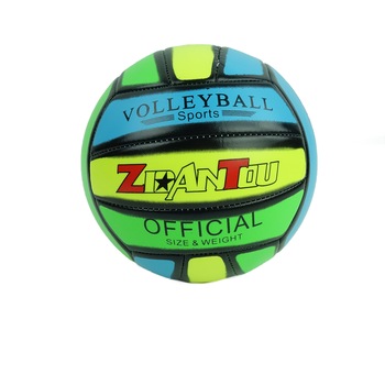 Minge de volei, dimensiuni oficiale, pvc, verde/albastru Minge de volei, dimensiuni oficiale, pvc, verde/albastru