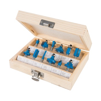 Set 12 freze lemn, oberfreza, 1/4 , Silverline Set 12 freze lemn, oberfreza, 1/4 , Silverline