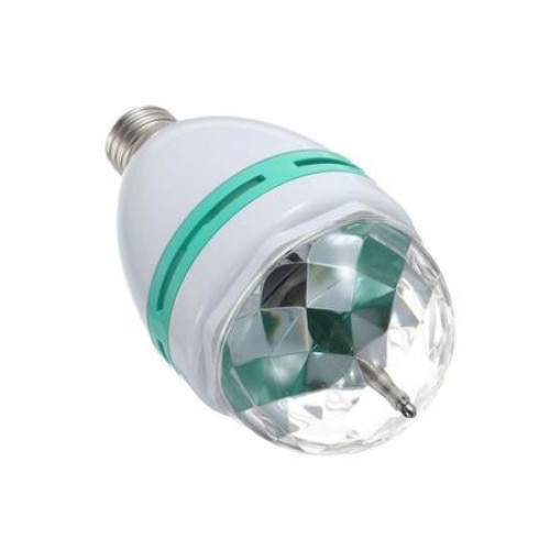 Bec disco LED rotativ electric multicolor, 3 W, Fasung E27
