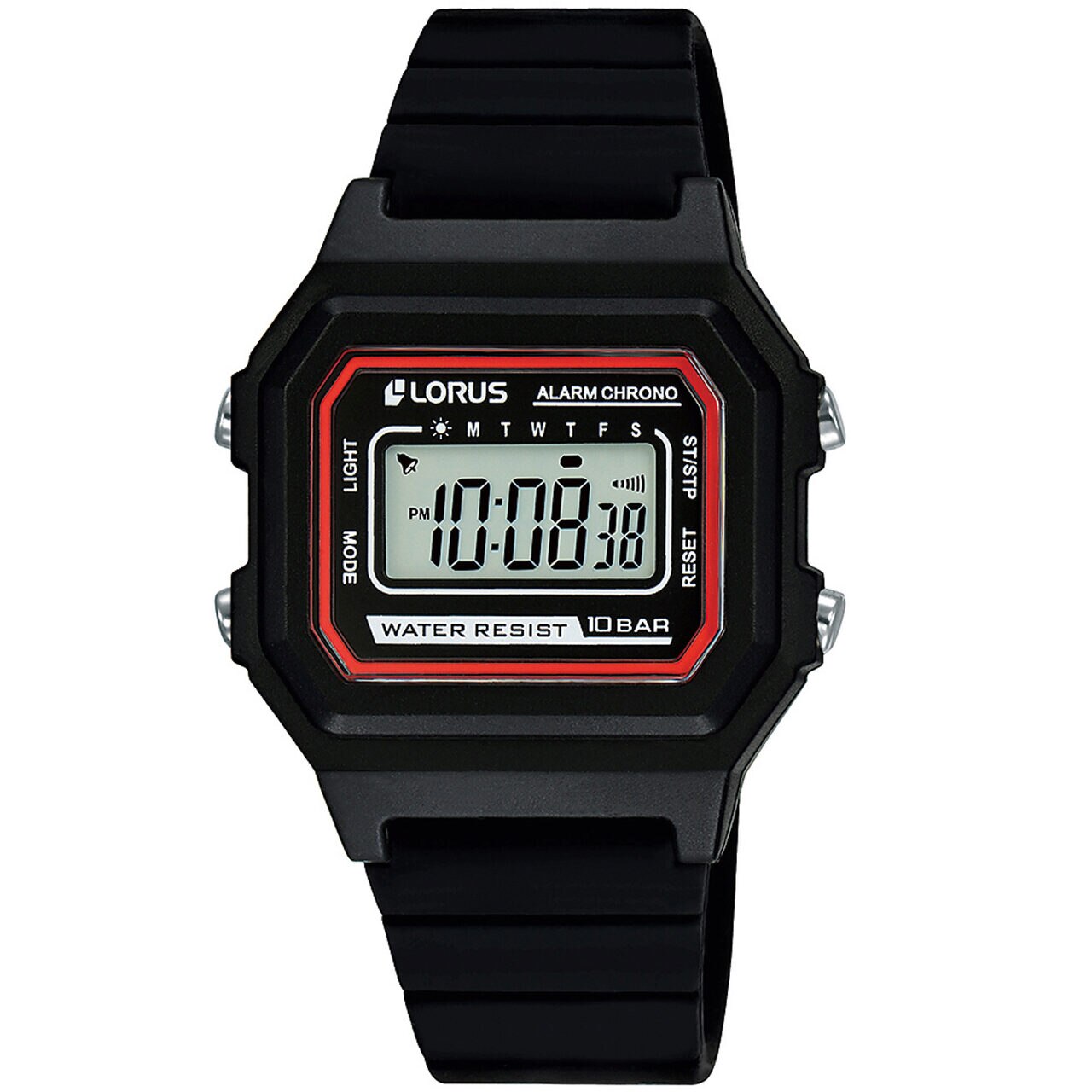 Ceas de dama Lorus R2315NX-9 Digital, 31mm, 10ATM, Negru