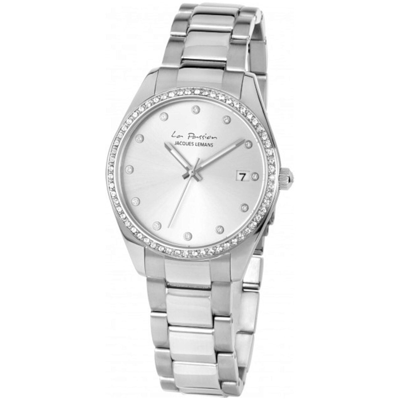Ceas de dama Jacques Lemans LP-133F La Passion, 35mm, 10ATM, Argintiu